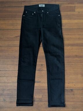 Naked & Famous Weird Guy Black Power Stretch Jeans 29